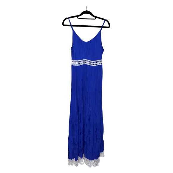 Me 2 Magic Maxi Sundress - Blue & White - Size M - Picture 1 of 8